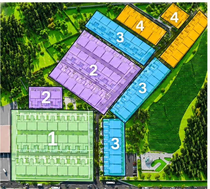 Masterplan provisional por colores de Lake Alfred Village
